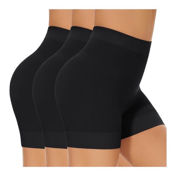NEW (3) Pair Bestena Seamless Smooth Women's BOYSHORTS SM Black Shapewear SHORTS - Picture 2 of 12